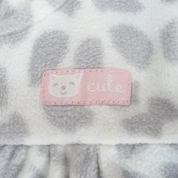 Carter Girl's Fleece Onesie with Hood - 6 months - Picture 2 of 5